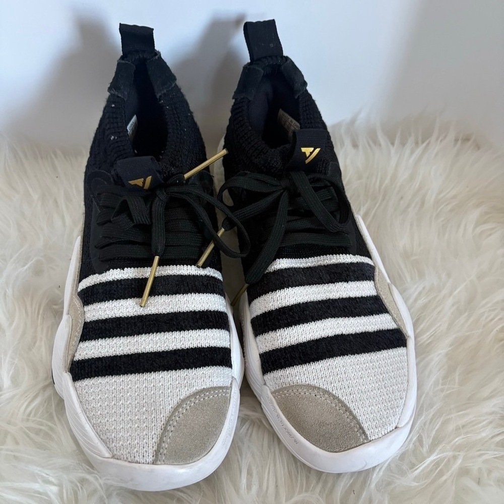 Adidas Trae Young 2 Super Villain White Black Sneakers Boys 6.5 Women 8 H06473 - Picture 6 of 16
